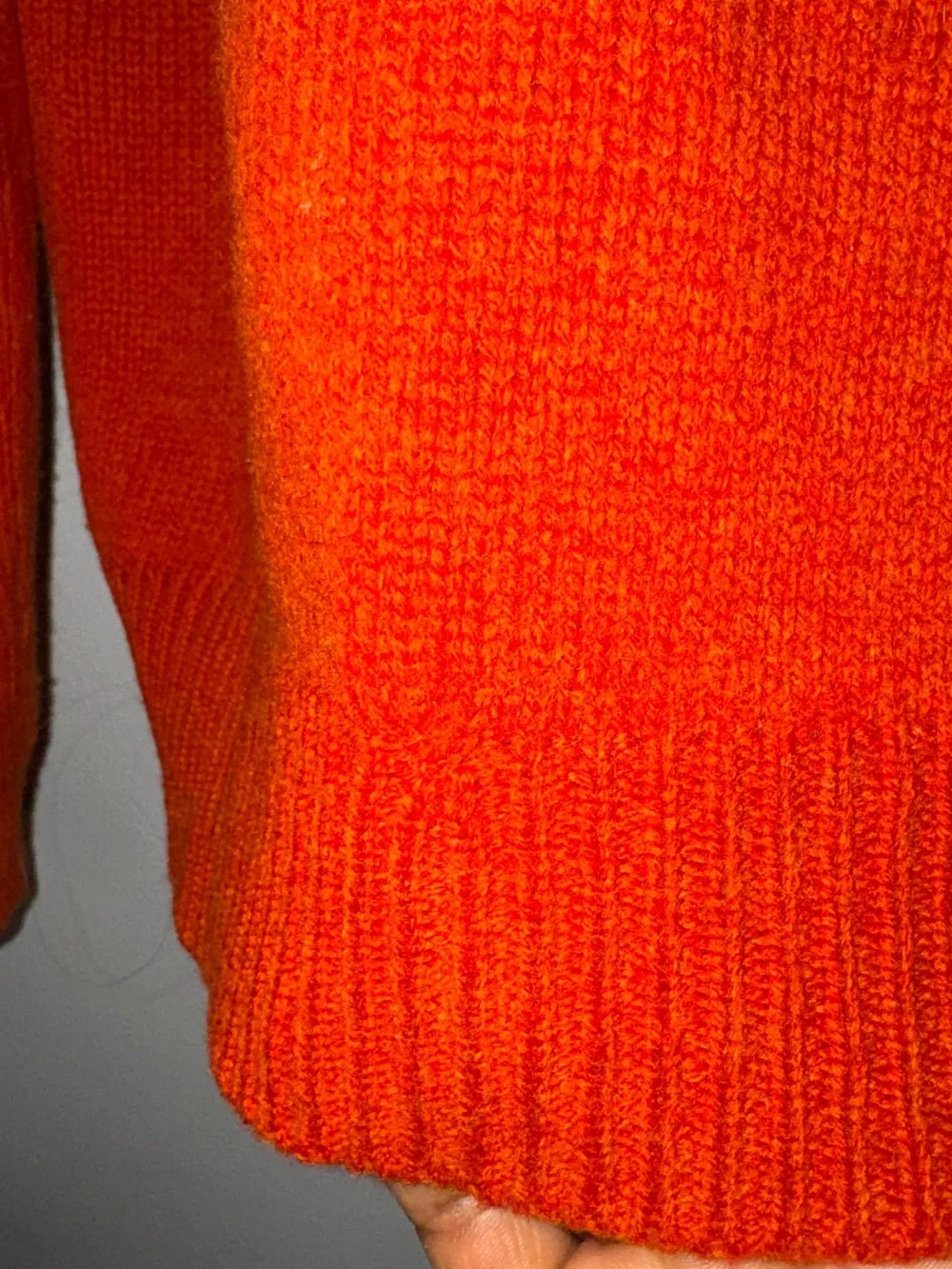 Polo by Ralph Lauren Orange Half-Zip Wool Sweater